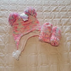 NWT Hat (beanie) with Mittens Set XS